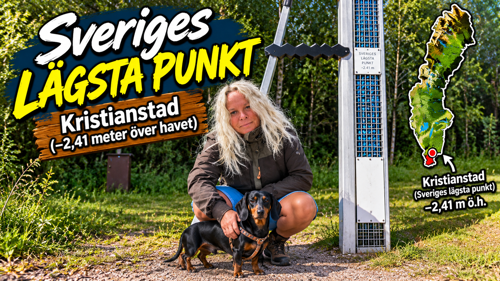 Sveriges Lägsta punkt i Kristianstad